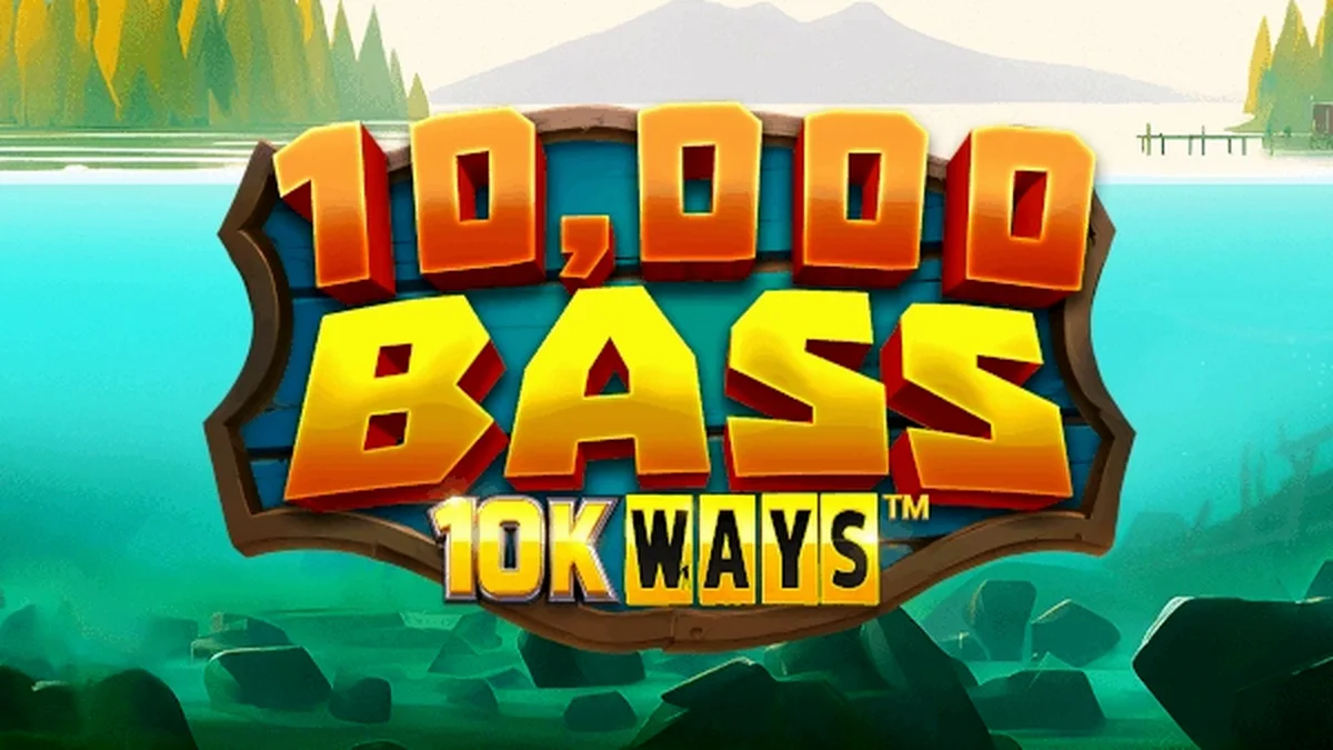 Visual vibrante e temático de pesca do slot 10,000 Big Bass 10K Ways